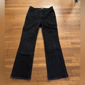 Madewell Mid-Rise Kick Out Black Women's Jeans - Size 27